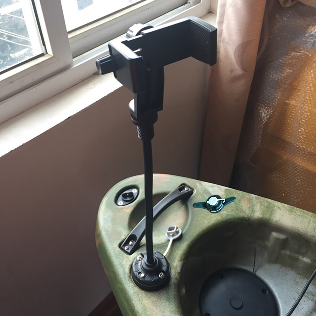 Fishing Kayak Fish Finder Mount - Kayak Cell Phone Holder Bracket Black