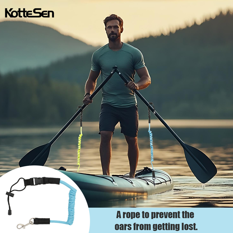 Fishing Kayak Sit On Top - Paddle Rope, Inflatable Kayak Anti-Loss Safety