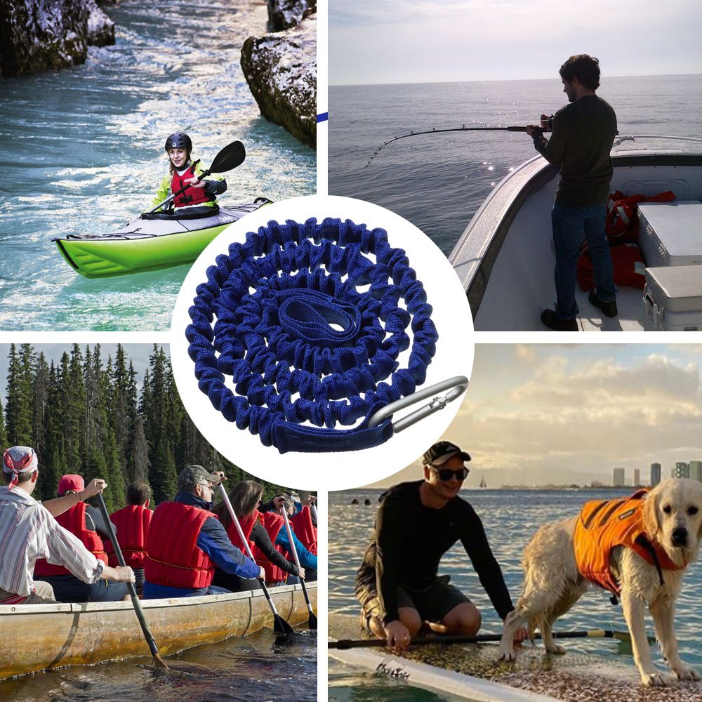 Adjustable Elastic Kayak Canoe - Fishing Kayak Paddle Leash ulasan dan harga