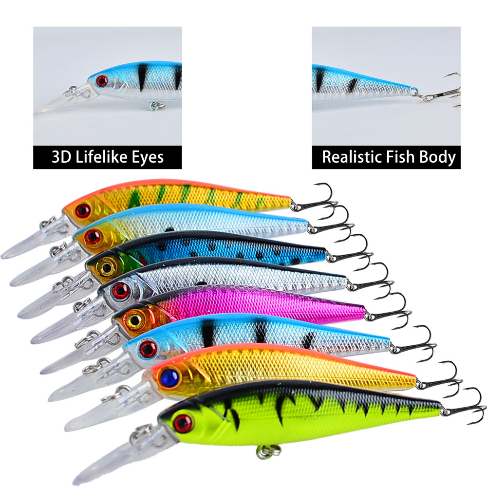8Pcs Fishing Lure 10cm/9g Arti - Fishing Kayak Sit On Top ulasan dan harga